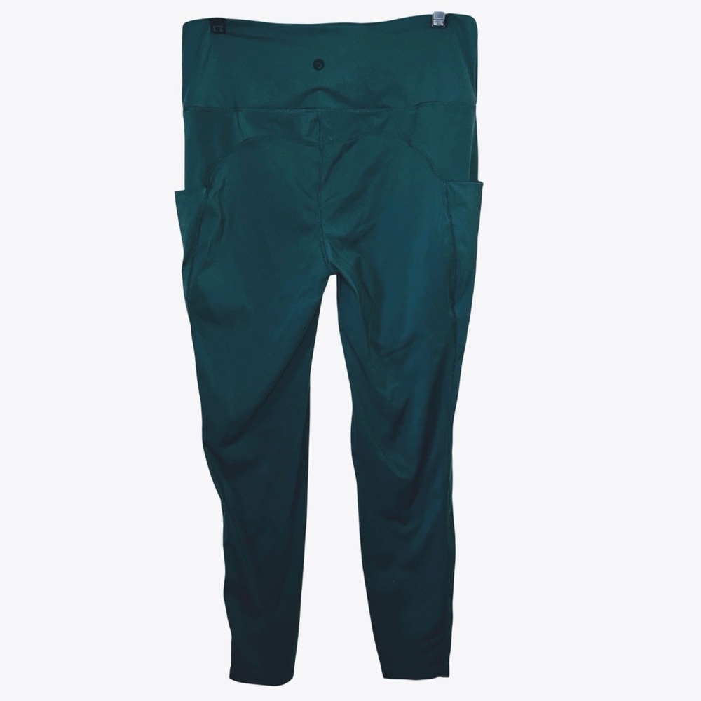 Baleaf High Waisted Leggings with Pockets Green Size Large